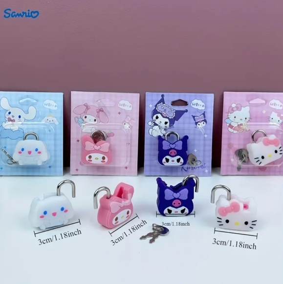 1 Sanrio Lock with Keys - Picture 5 of 13